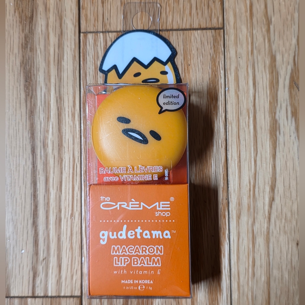 The Crème Shop X Gudetama Macaron Lip Balm - Peach Gummies